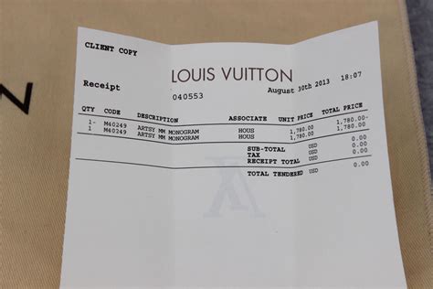 real lv receipt|authentic louis vuitton receipt.